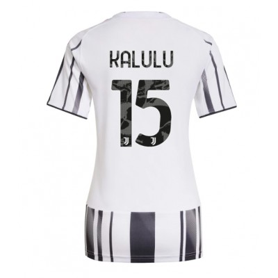 Ženski Nogometni dresi Juventus Pierre Kalulu #15 Domači 2025-26 Kratek Rokav Ženski Nogometni dresi Juventus Pierre Kalulu #15 Domači 2025-26 Kratek Rokav